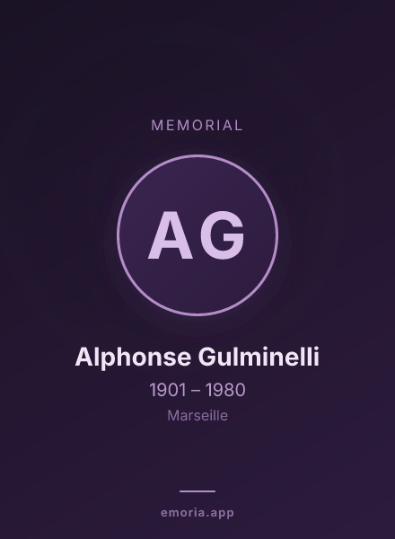 Memorial portrait of Alphonse Gulminelli