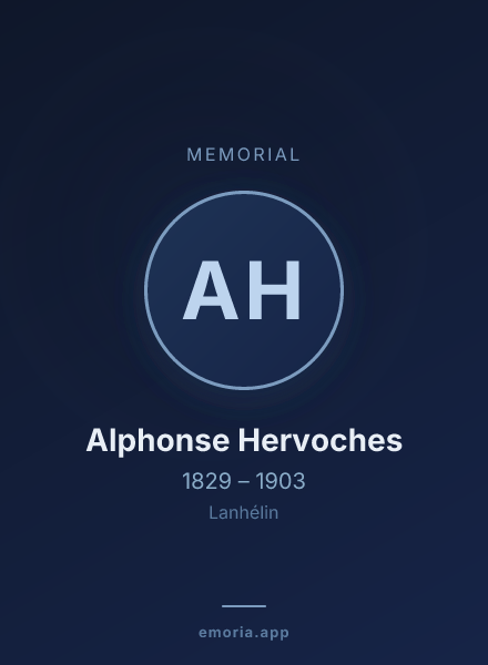 Memorial portrait of Alphonse Hervoches
