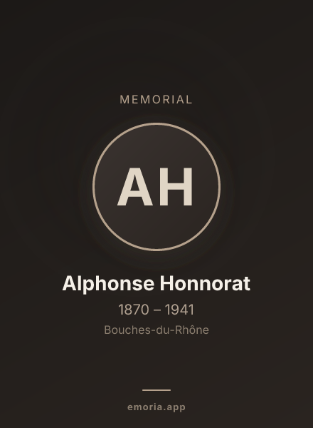 Memorial portrait of Alphonse Honnorat