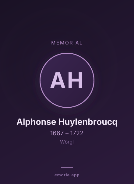 Memorial portrait of Alphonse Huylenbroucq