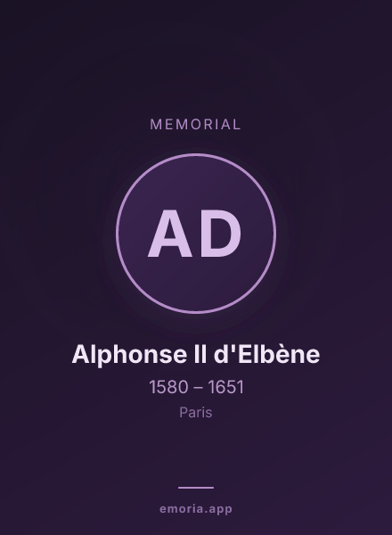 Memorial portrait of Alphonse II d'Elbène