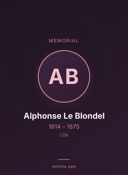 Memorial portrait of Alphonse Le Blondel