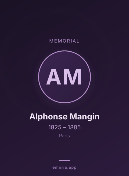 Memorial portrait of Alphonse Mangin