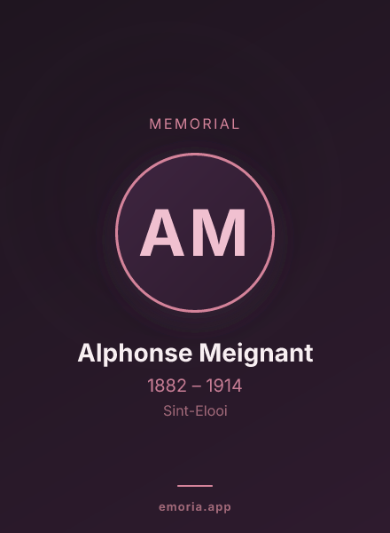Memorial portrait of Alphonse Meignant