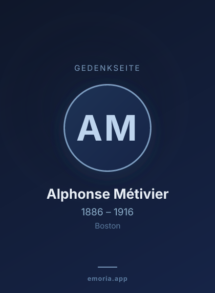 Gedenkportrait von Alphonse Métivier