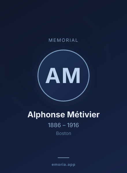 Memorial portrait of Alphonse Métivier