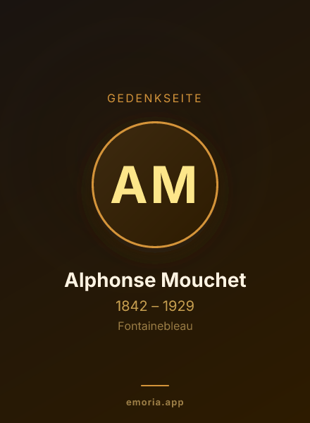 Gedenkportrait von Alphonse Mouchet