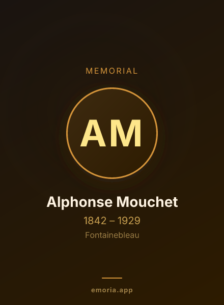 Memorial portrait of Alphonse Mouchet