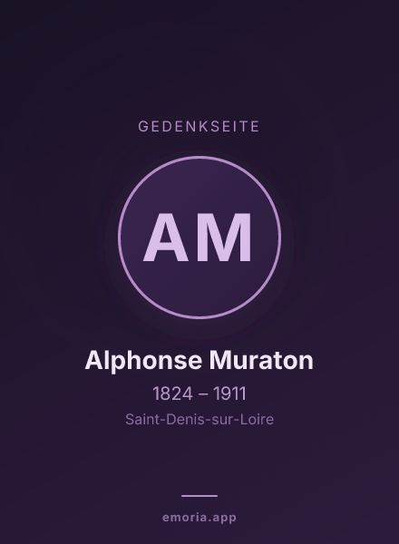 Gedenkportrait von Alphonse Muraton