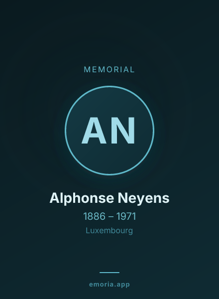 Memorial portrait of Alphonse Neyens