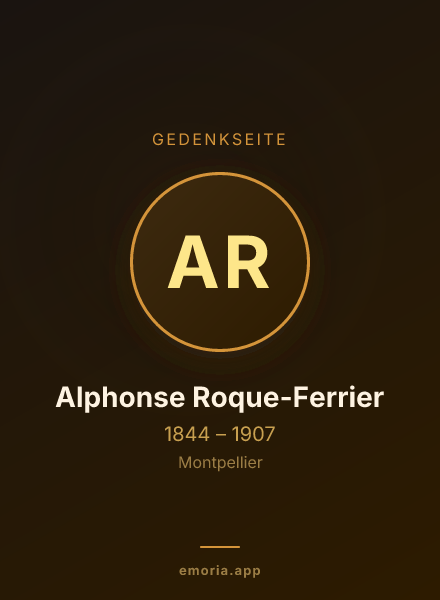 Gedenkportrait von Alphonse Roque-Ferrier