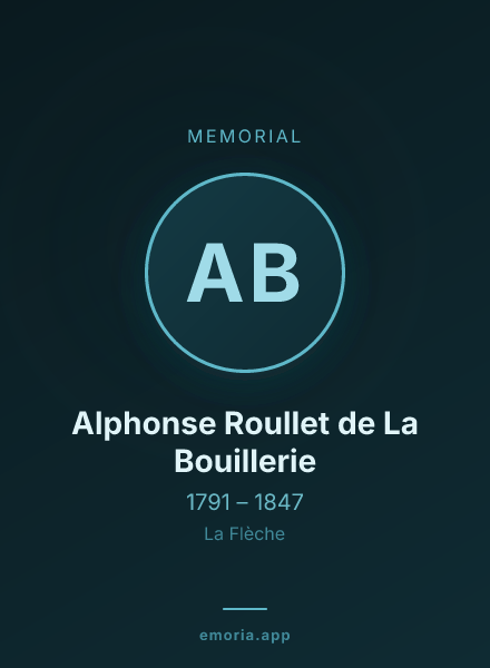 Memorial portrait of Alphonse Roullet de La Bouillerie