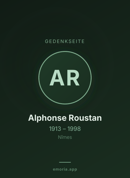 Gedenkportrait von Alphonse Roustan