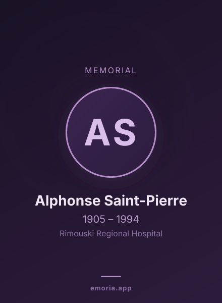 Memorial portrait of Alphonse Saint-Pierre