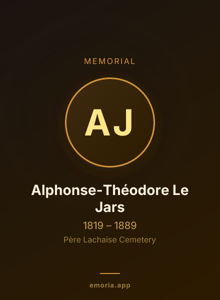 Memorial portrait of Alphonse-Théodore Le Jars