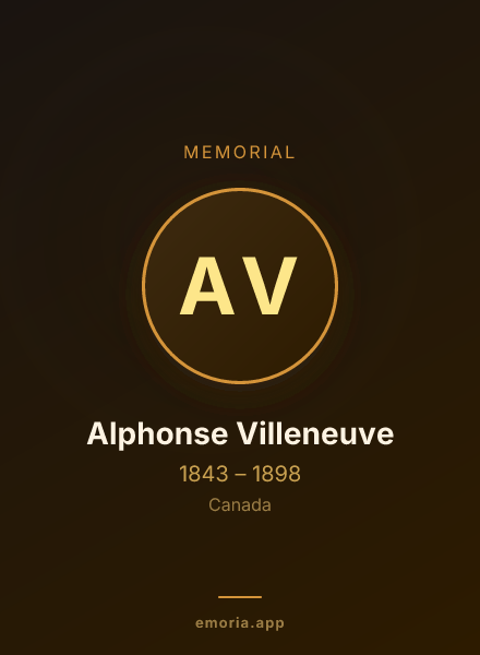 Memorial portrait of Alphonse Villeneuve