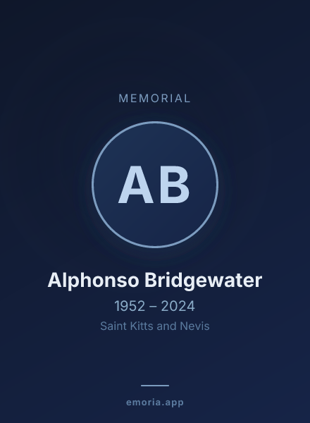 Memorial portrait of Alphonso Bridgewater