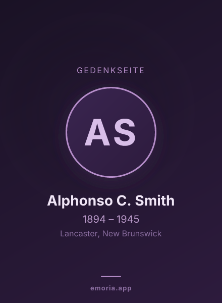 Gedenkportrait von Alphonso C. Smith