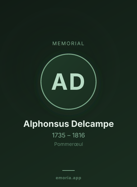 Memorial portrait of Alphonsus Delcampe