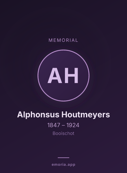 Memorial portrait of Alphonsus Houtmeyers