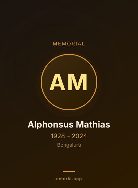 Memorial portrait of Alphonsus Mathias