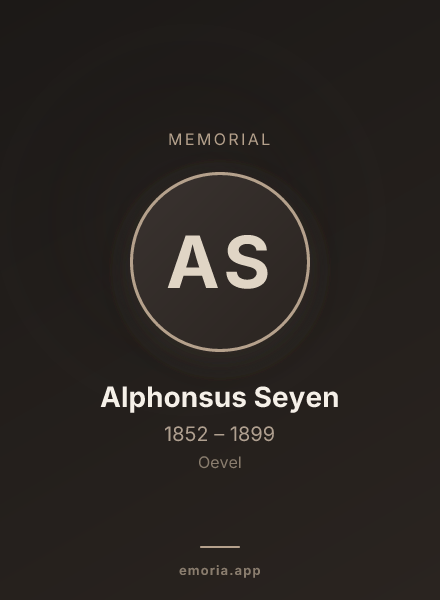 Memorial portrait of Alphonsus Seyen