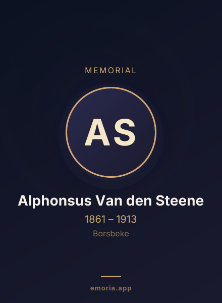 Memorial portrait of Alphonsus Van den Steene