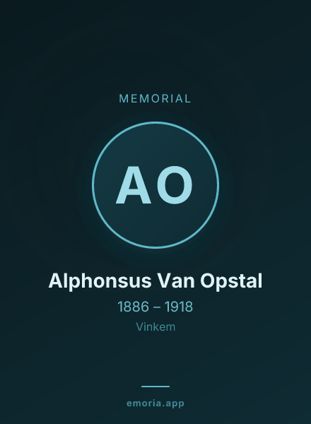 Memorial portrait of Alphonsus Van Opstal