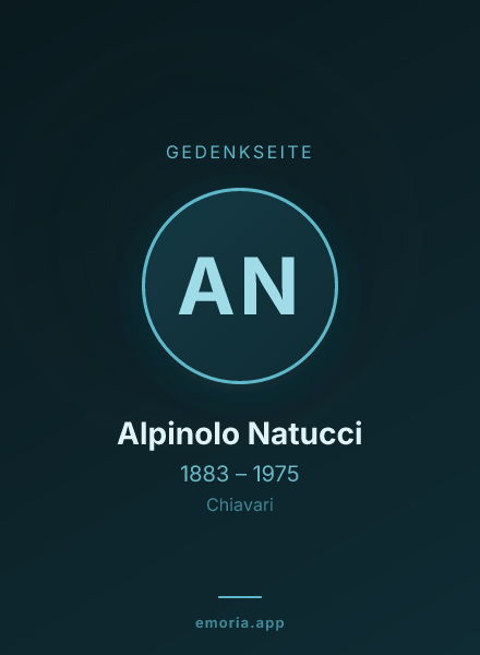 Gedenkportrait von Alpinolo Natucci