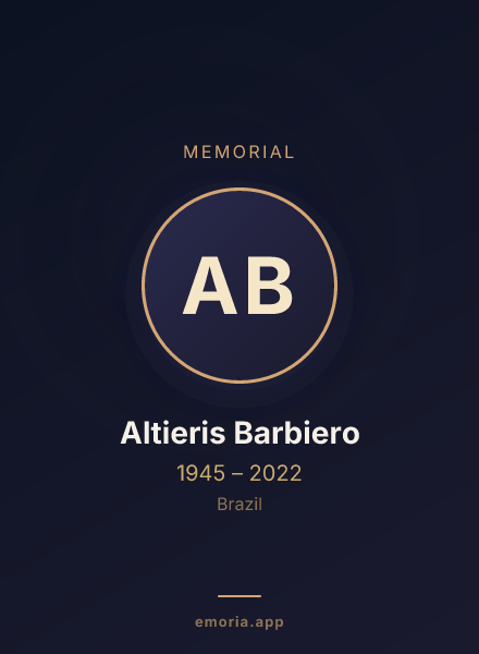 Memorial portrait of Altieris Barbiero