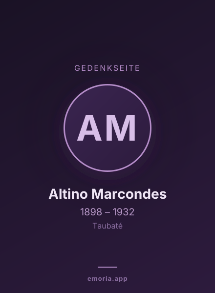 Gedenkportrait von Altino Marcondes