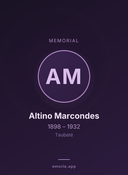 Memorial portrait of Altino Marcondes