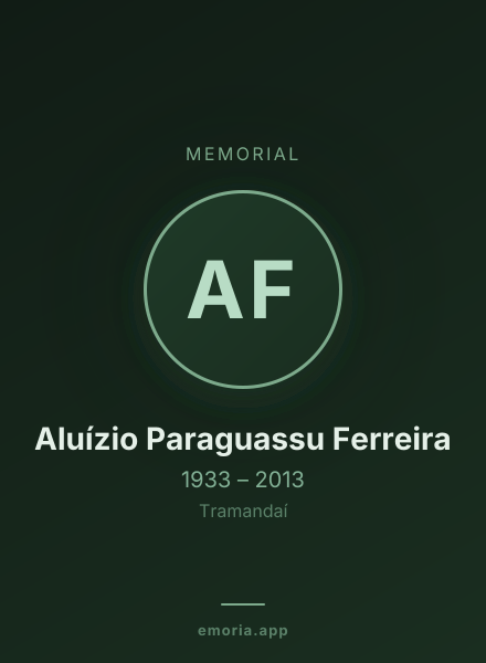Memorial portrait of Aluízio Paraguassu Ferreira