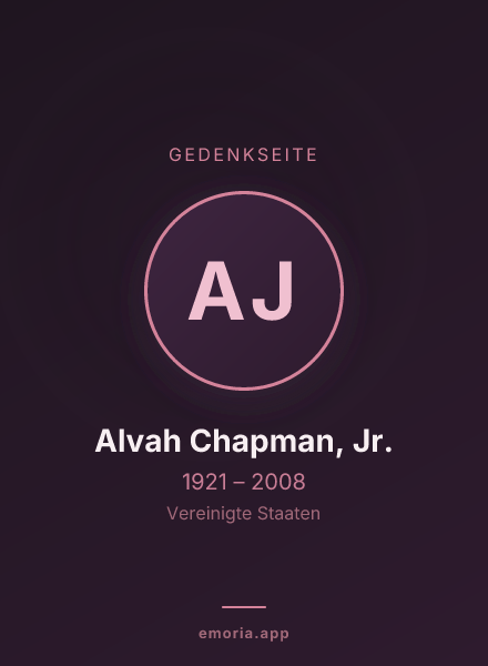 Gedenkportrait von Alvah Chapman, Jr.