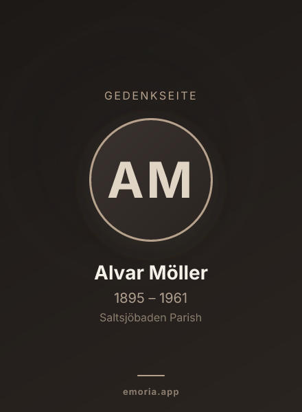 Gedenkportrait von Alvar Möller