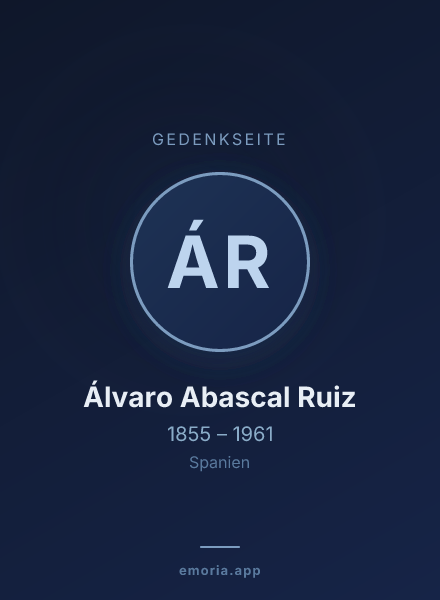 Gedenkportrait von Álvaro Abascal Ruiz