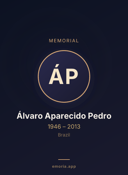 Memorial portrait of Álvaro Aparecido Pedro