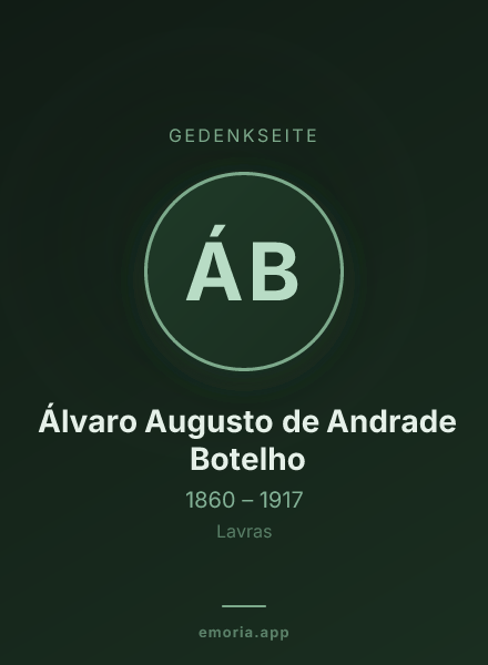 Gedenkportrait von Álvaro Augusto de Andrade Botelho