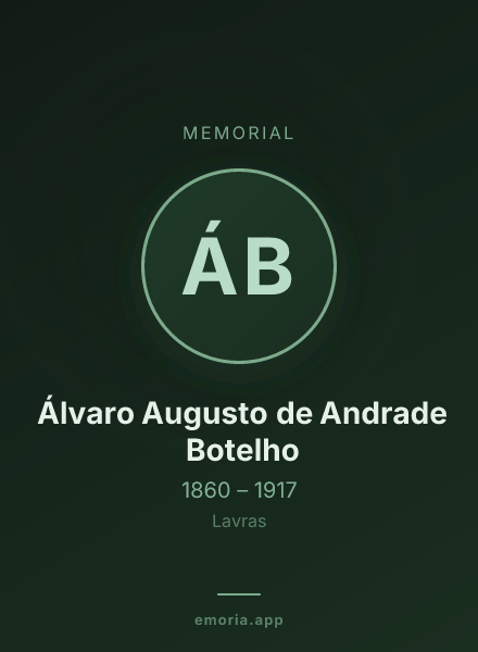 Memorial portrait of Álvaro Augusto de Andrade Botelho