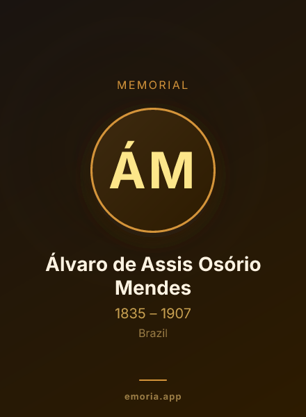 Memorial portrait of Álvaro de Assis Osório Mendes