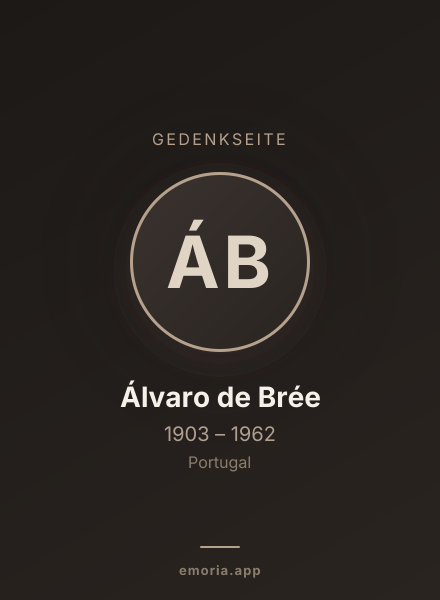 Gedenkportrait von Álvaro de Brée