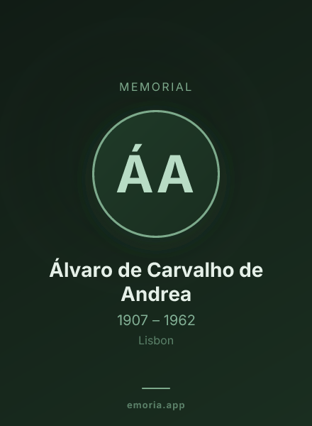 Memorial portrait of Álvaro de Carvalho de Andrea
