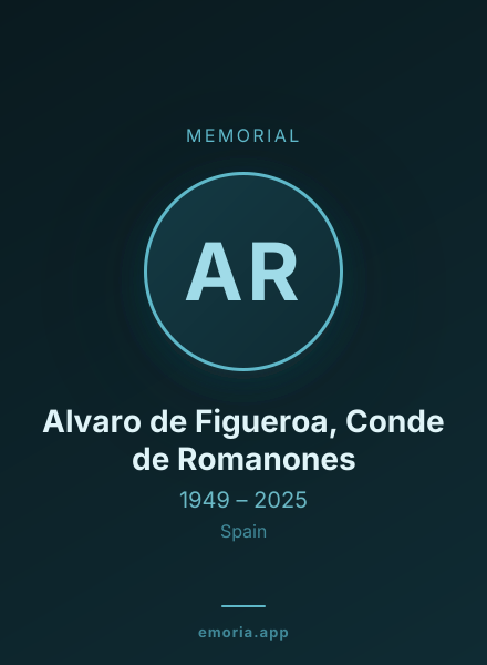 Memorial portrait of Alvaro de Figueroa, Conde de Romanones