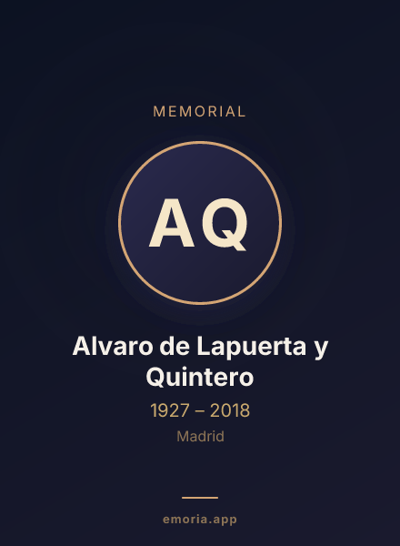 Memorial portrait of Alvaro de Lapuerta y Quintero