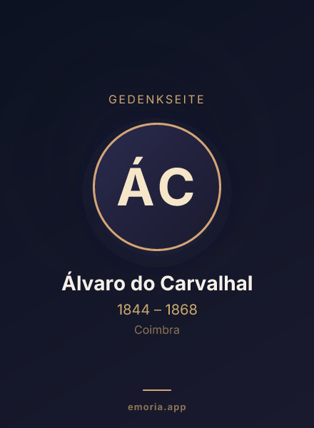Gedenkportrait von Álvaro do Carvalhal