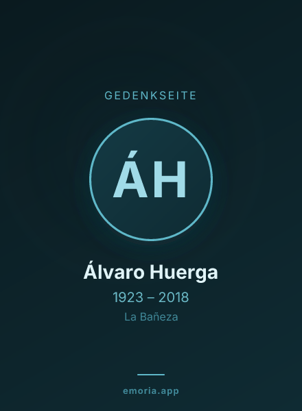 Gedenkportrait von Álvaro Huerga