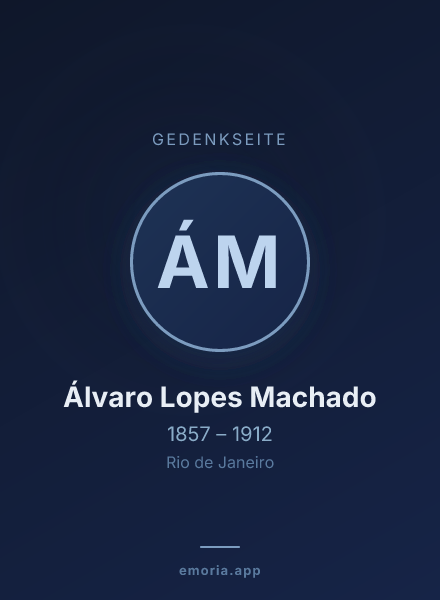 Gedenkportrait von Álvaro Lopes Machado