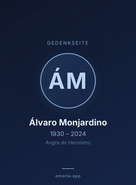 Gedenkportrait von Álvaro Monjardino