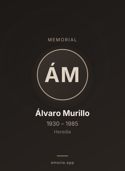 Memorial portrait of Álvaro Murillo
