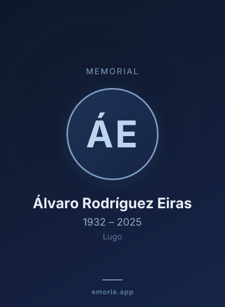 Memorial portrait of Álvaro Rodríguez Eiras